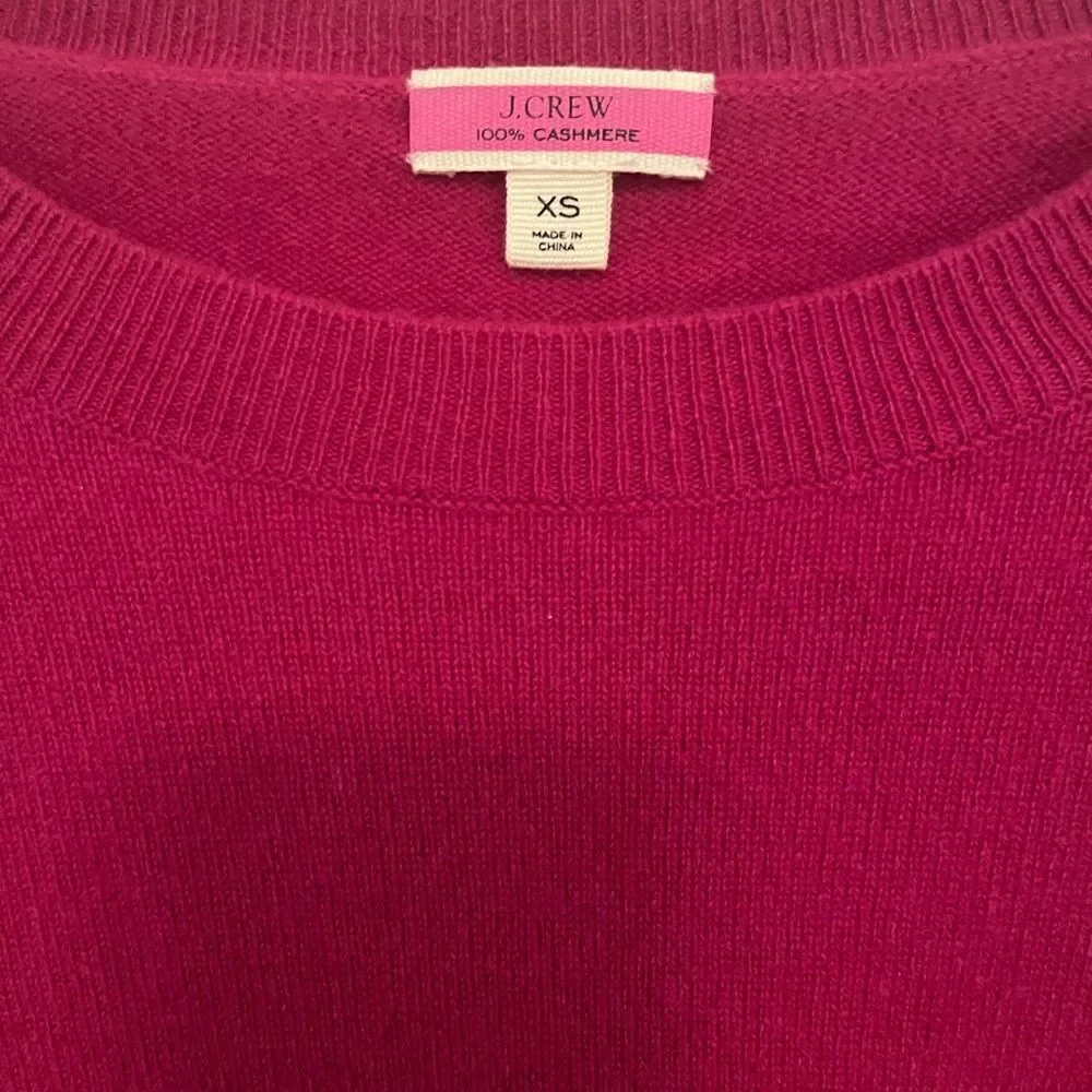 J.Crew Cashmere Fuchsia Sweater